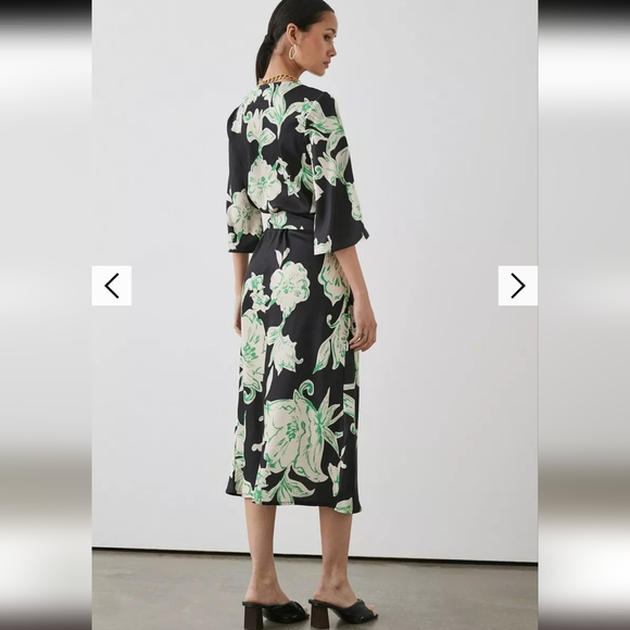 NWT Zara Floral Printed Wrap Dress - 3002/198 - Picture 9 of 16